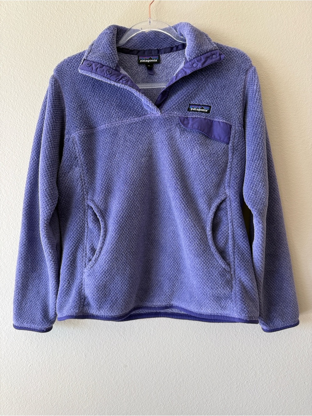 Vintage Patagonia Purple Synchilla Snap T Fleece Pullover - Picture 2 of 12